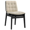Decker 7-piece 82-inch Rectangular Dining Set Cream and Black / CS-193951BLK-S7D