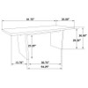 Decker 7-piece 82-inch Rectangular Dining Set Grey and Black / CS-193951BLK-S7E