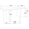 Decker 7-piece 70-inch Rectangular Counter Height Dining Set Cream and Natural Oak / CS-193958NAT-S7B