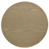 Hamlyn Round Fluted Occasional Side End Table Natural Oak / CS-706497