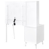 Souza 5-Drawer Makeup Vanity Table With LED Mirror White High Gloss / CS-930282