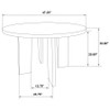 Strouse 5-piece Dining Set Grey and Natural Oak / CS-193940NAT-S5E