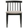 Cullen Dining Side Chair Upholstered Seat Black (Set of 2) / CS-193942BLK