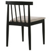Cullen Dining Side Chair Upholstered Seat Black (Set of 2) / CS-193942BLK