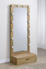 Spector 1-drawer Lighted Full-Length Floor Mirror Mango / CS-960965