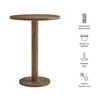 Neo 31 Inch Round Indoor - Outdoor Patio Patio Wood Bar Table by Modway / EEI-7585