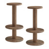 Neo 3-Piece Round Indoor - Outdoor Patio Patio Wood Bar Table And Stool Set by Modway / EEI-7587