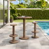 Neo 3-Piece Round Indoor - Outdoor Patio Patio Wood Bar Table And Stool Set by Modway / EEI-7587
