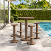 Neo 5-Piece Round Indoor - Outdoor Patio Round Patio Bar Table And Stool Set by Modway / EEI-7588