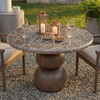 Pietra Indoor Outdoor Patio Round Dining Table by Modway / EEI-7624