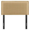 Camille Checkered Linen Blend Twin Size Headboard by Modway / MOD-7319