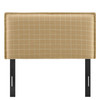 Camille Checkered Linen Blend Twin Size Headboard by Modway / MOD-7319