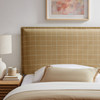 Camille Checkered Linen Blend Twin Size Headboard by Modway / MOD-7319