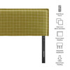 Camille Checkered Linen Blend Full Size Headboard by Modway / MOD-7322