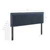 Camille Upholstered Linen Blend Queen Size Headboard by Modway / MOD-7323