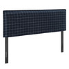 Camille Checkered Linen Blend Queen Size Headboard by Modway / MOD-7325