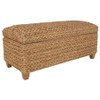 Laughton Hand-Woven Banana Leaf Storage Bench Natural / CS-500215NTL