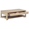 Marcelo 2-piece Coffee Table Set with Storage Light Elm / CS-736058-S2