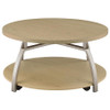 Dacre Round Engineered Wood Top Coffee Table Greige / CS-720318
