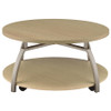 Dacre 3-piece Round Coffee and End Table Set Greige / CS-720318-S3