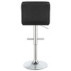 Lenny Upholstered Adjustable Bar Stool Black (Set of 2) / CS-102554