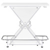 Atoka Freestanding Home Bar Wine Cabinet White High Gloss / CS-130078