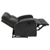 Hamilton 2-piece Chenille Manual Reclining Sofa Set Charcoal Grey / CS-603374-S2