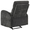 Hamilton Chenille Upholstered Manual Glider Recliner Charcoal Grey / CS-603376