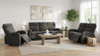 Hamilton Chenille Upholstered Manual Glider Recliner Charcoal Grey / CS-603376