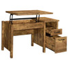 Delwin 47-inch 2-drawer Lift Top Computer Desk Rustic Nutmeg / CS-881240