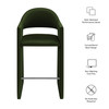 Talia 41 Inch Performance Velvet Bar Stool by Modway / EEI-7666