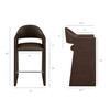 Talia 41 Inch Vegan Leather Bar Stool by Modway / EEI-7668