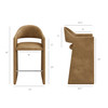 Talia 41 Inch Vegan Leather Bar Stool by Modway / EEI-7668