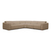 Carney - Modern Beige Leather Sectional Sofa + 3 Recliners / VGKM-KM.6702-STONE