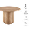 Tori 48 Inch Round Indoor and Outdoor Patio Dining Table by Modway / EEI-7619