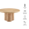 Tori 31 Inch Round Indoor and Outdoor Patio Coffee Table by Modway / EEI-7620