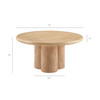 Tori 31 Inch Round Indoor and Outdoor Patio Coffee Table by Modway / EEI-7620