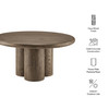 Tori 31 Inch Round Indoor and Outdoor Patio Coffee Table by Modway / EEI-7620