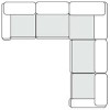 Evans - Contemporary Off-White Fabric Modular Sectional Sofa-5-Piece Sectional / VGKK-KF.8750-MOD-OFFWHT-5-Piece Sectional