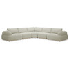 Evans - Contemporary Off-White Fabric Modular Sectional Sofa-5-Piece Sectional / VGKK-KF.8750-MOD-OFFWHT-5-Piece Sectional