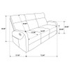 Hamilton 2-piece Chenille Manual Reclining Sofa Set Sand / CS-603371-S2