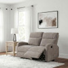 Hamilton Chenille Upholstered Manual Reclining Loveseat Sand / CS-603372