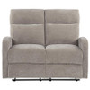 Hamilton Chenille Upholstered Manual Reclining Loveseat Sand / CS-603372