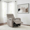 Hamilton Chenille Upholstered Manual Glider Recliner Sand / CS-603373