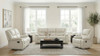 Camila 3-piece Upholstered Reclining Sofa Set White / CS-610247-S3