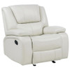 Camila 3-piece Upholstered Reclining Sofa Set White / CS-610247-S3