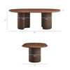 Enric 84 Inch Mango Wood Oval Dining Table by Modway / EEI-7458