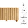 Sorren 54 Inch Scalloped Wood 3-Door Sideboard by Modway / EEI-7605