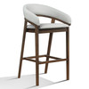 Truman - Mid-Century Modern Grey + Walnut Bar Chair (Set of 2) / VGMA-MI1240-BC30-WAL