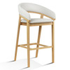 Truman - Mid-Century Modern Grey + Natural Oak Bar Chair (Set of 2) / VGMA-MI1240-BC30-OAK